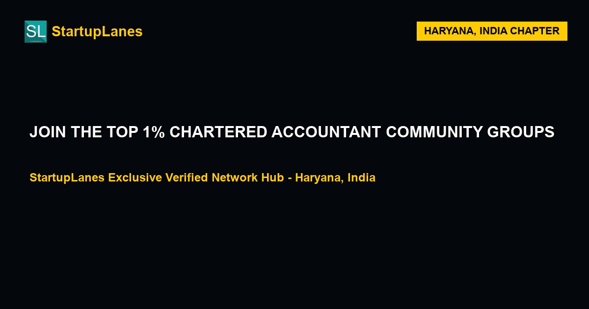 Chartered Accountant WhatsApp Groups in Haryana