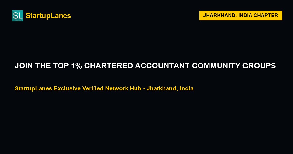 Chartered Accountant WhatsApp Groups in Jharkhand