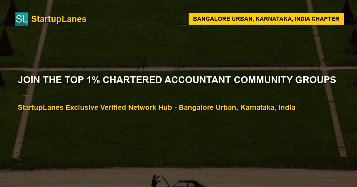 Chartered Accountant WhatsApp Groups in Bangalore Urban