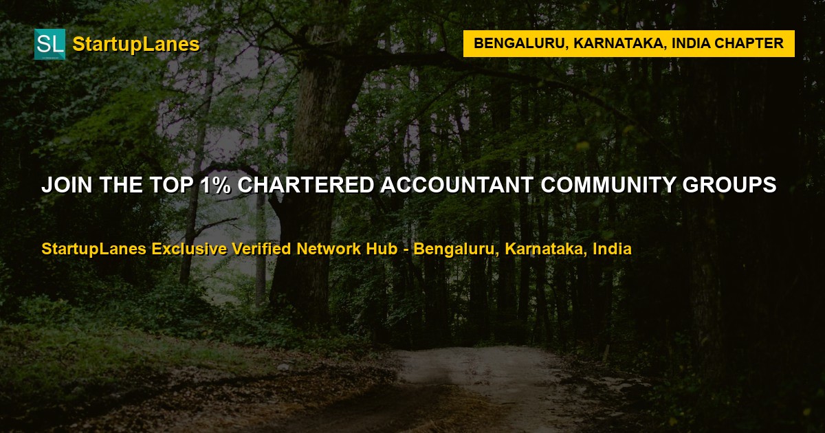 Chartered Accountant WhatsApp Groups in Bengaluru