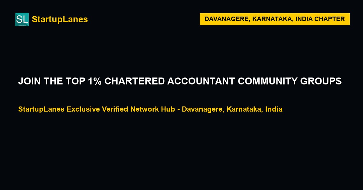 Chartered Accountant WhatsApp Groups in Davanagere