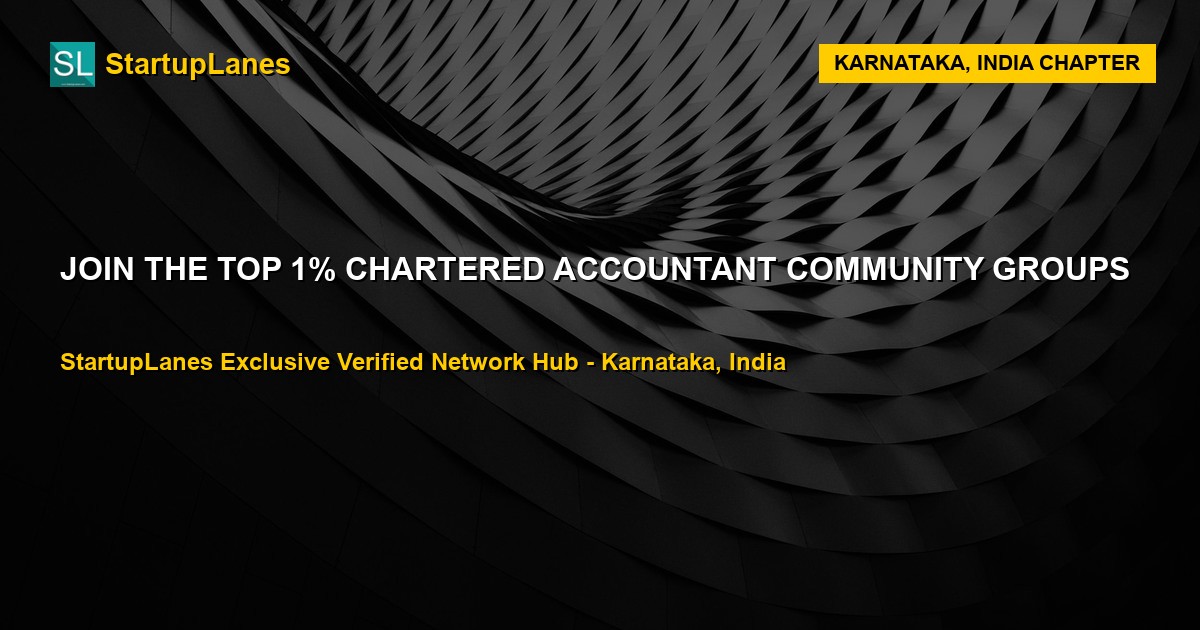 Chartered Accountant WhatsApp Groups in Karnataka