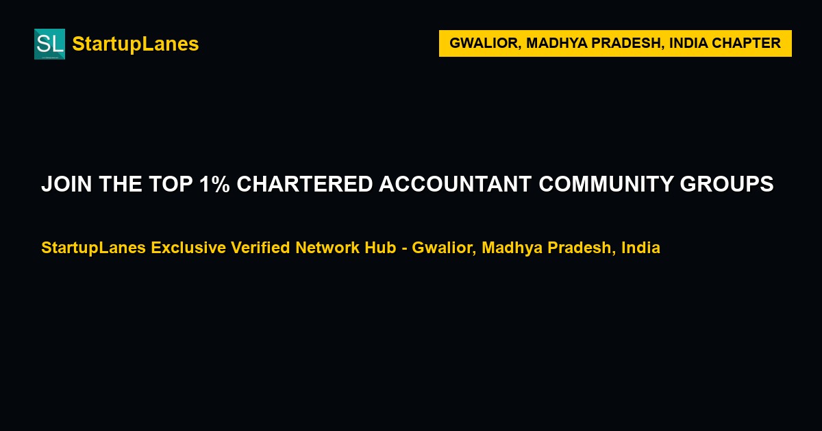 Chartered Accountant WhatsApp Groups in Gwalior