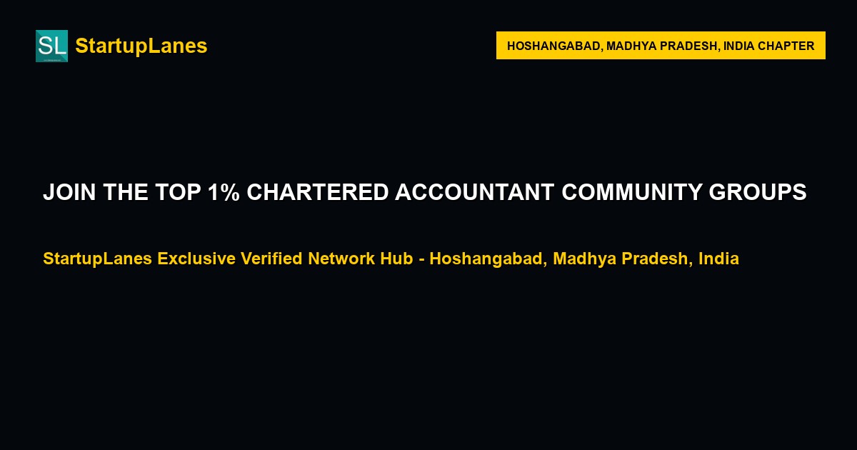 Chartered Accountant WhatsApp Groups in Hoshangabad