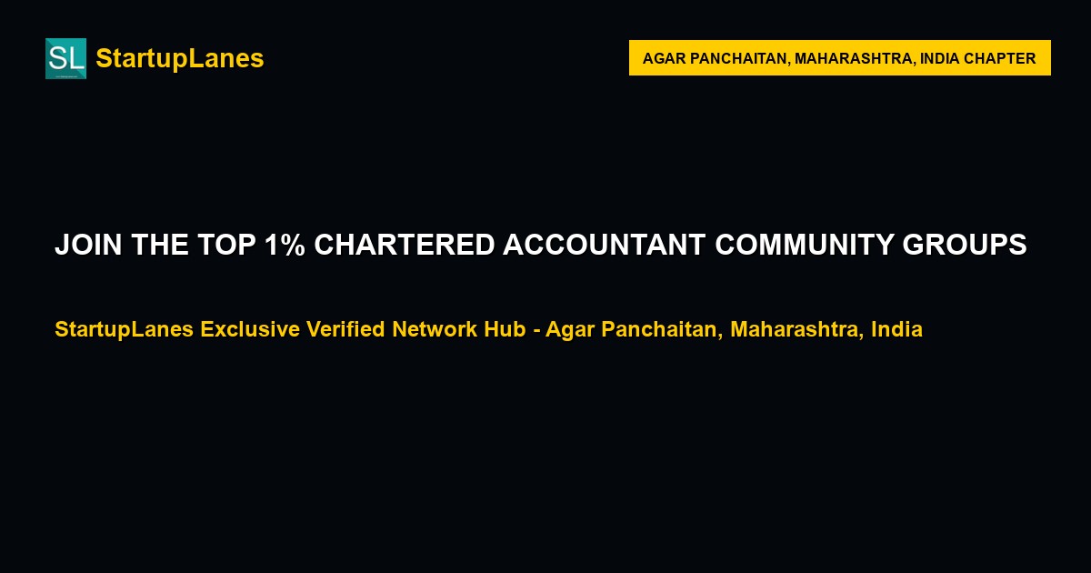 Chartered Accountant WhatsApp Groups in Agar Panchaitan