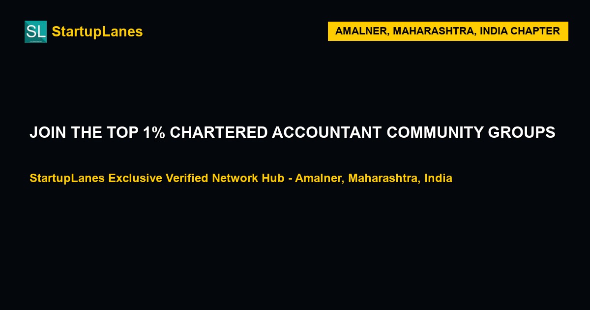 Chartered Accountant WhatsApp Groups in Amalner