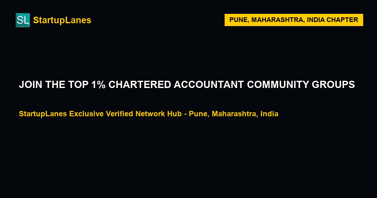 Chartered Accountant WhatsApp Groups in Pune