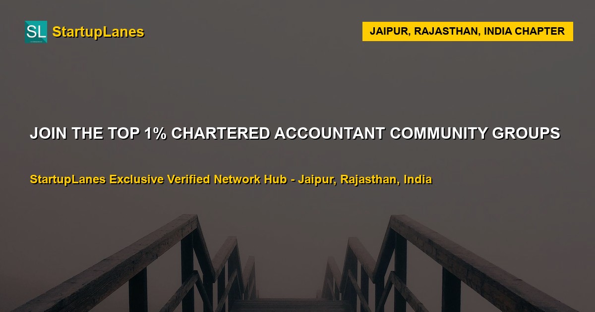 Chartered Accountant WhatsApp Groups in Jaipur