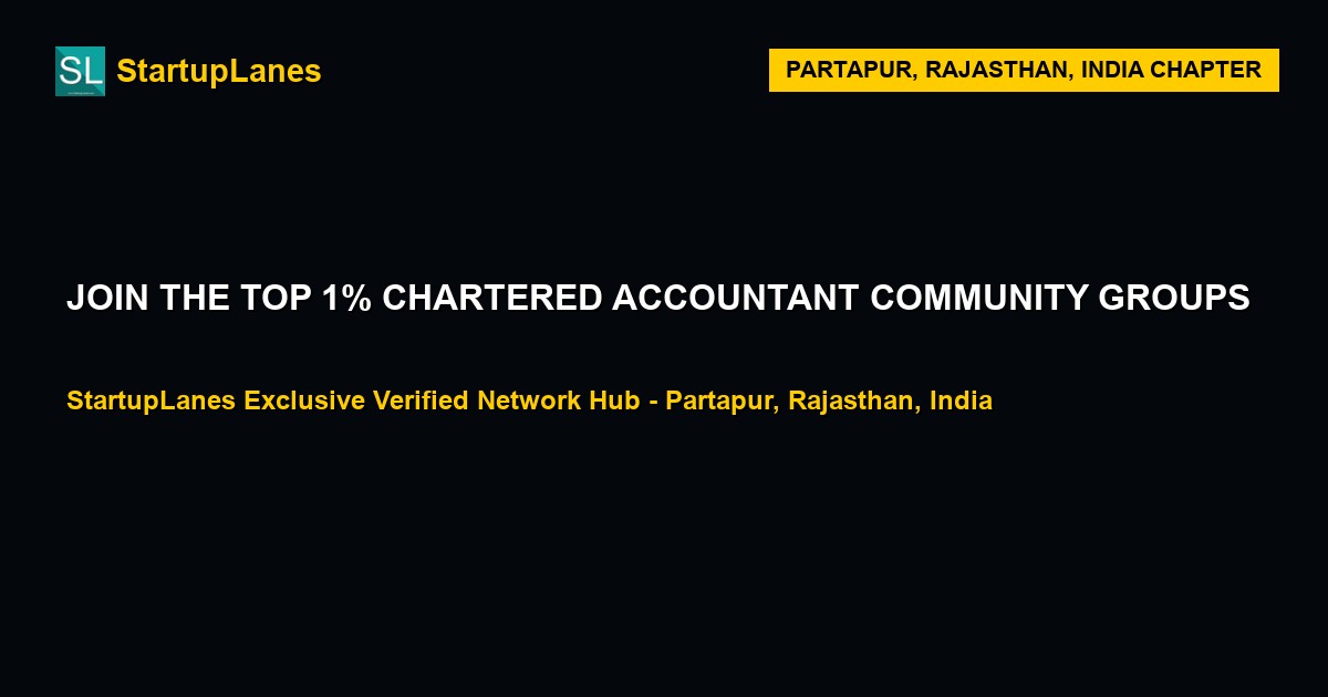 Chartered Accountant WhatsApp Groups in Partapur
