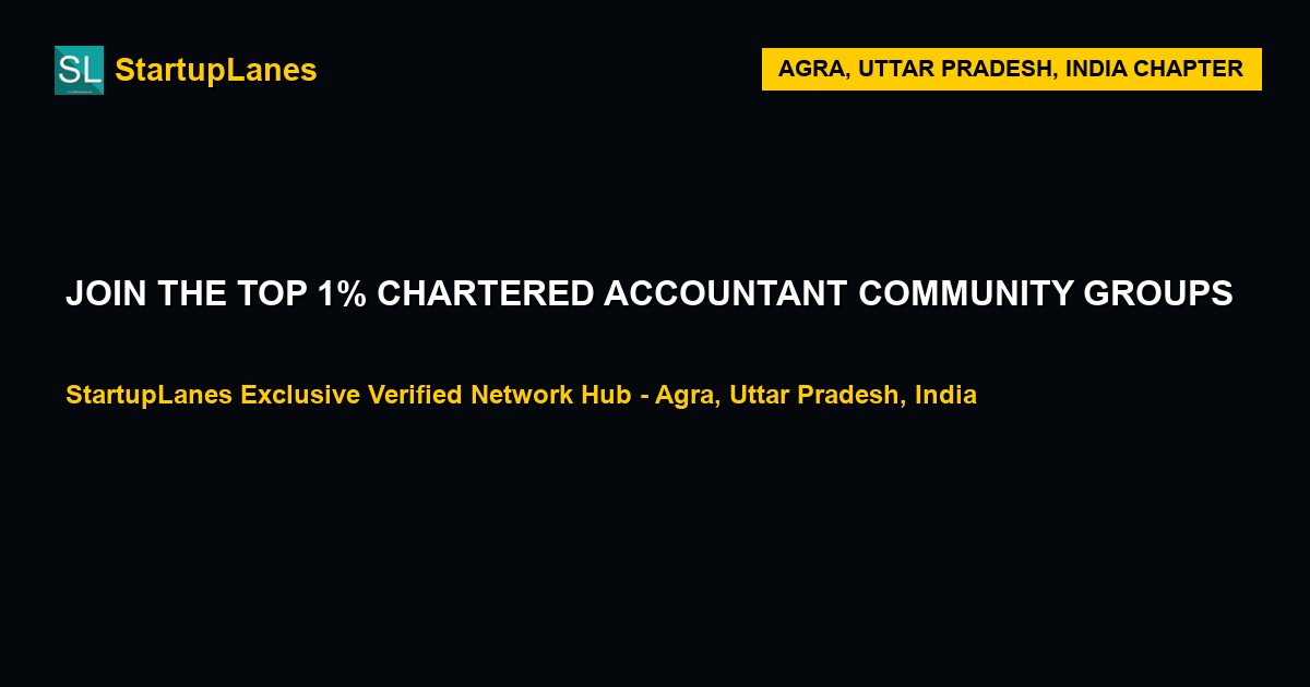 Chartered Accountant WhatsApp Groups in Agra