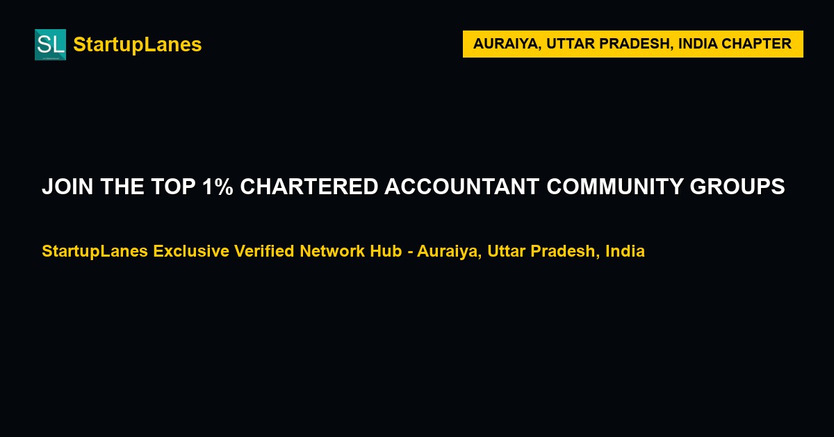 Chartered Accountant WhatsApp Groups in Auraiya