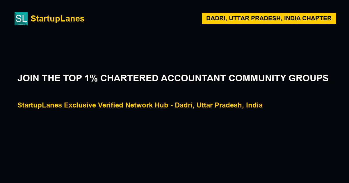 Chartered Accountant WhatsApp Groups in Dadri