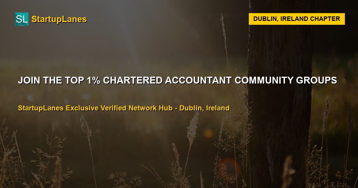 Chartered Accountant WhatsApp Groups in Dublin