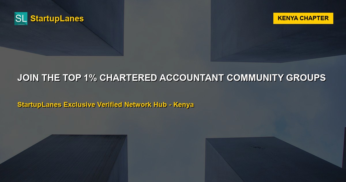 Chartered Accountant WhatsApp Groups in Kenya