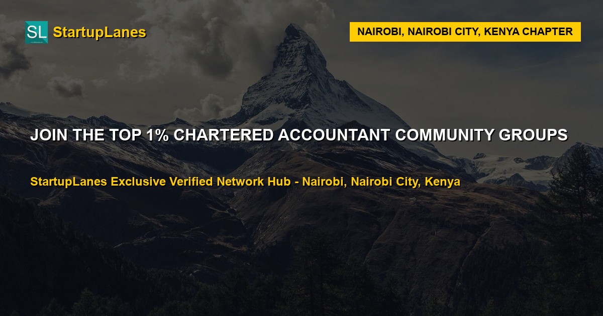 Chartered Accountant WhatsApp Groups in Nairobi