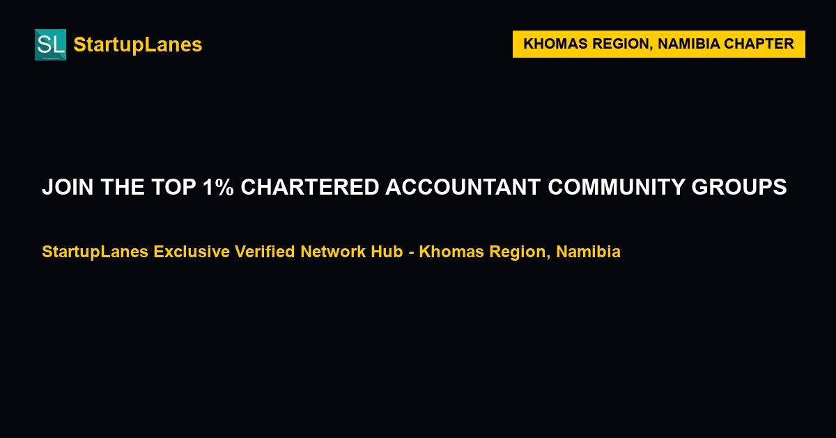 Chartered Accountant WhatsApp Groups in Khomas Region
