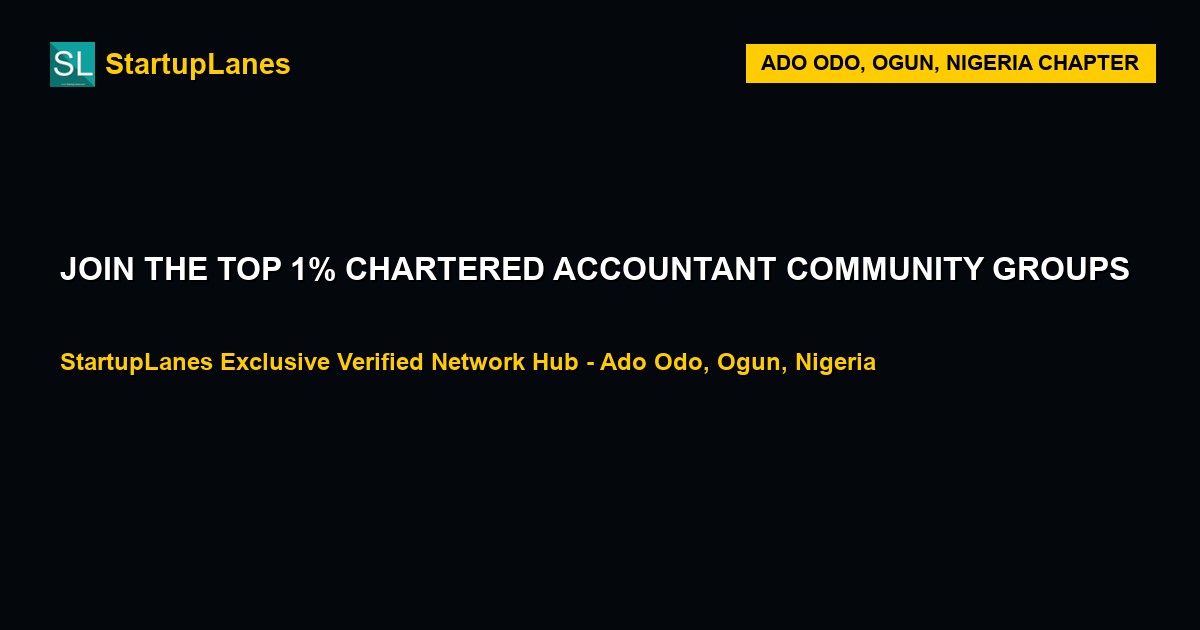 Chartered Accountant WhatsApp Groups in Ado Odo