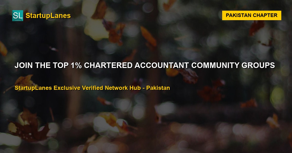 Chartered Accountant WhatsApp Groups in Pakistan
