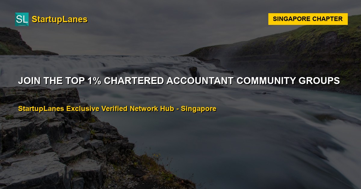 Chartered Accountant WhatsApp Groups in Singapore