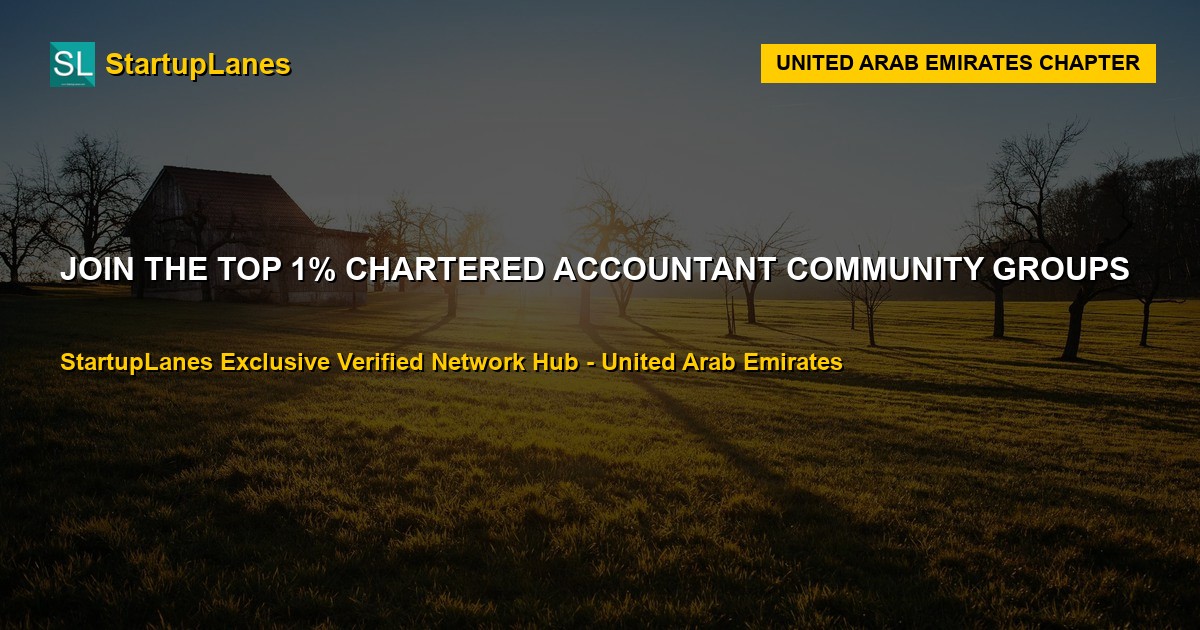 Chartered Accountant WhatsApp Groups in United Arab Emirates