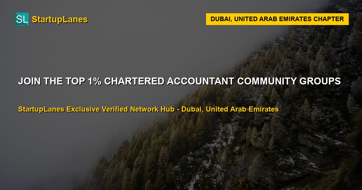 Chartered Accountant WhatsApp Groups in Dubai
