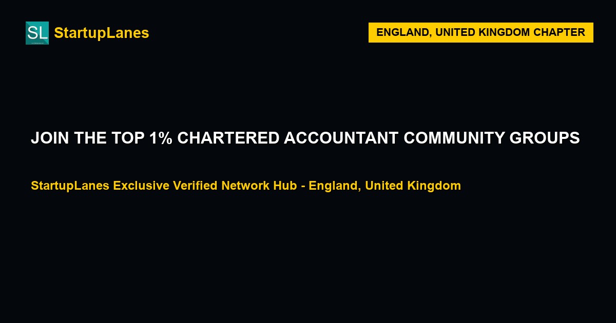 Chartered Accountant WhatsApp Groups in England