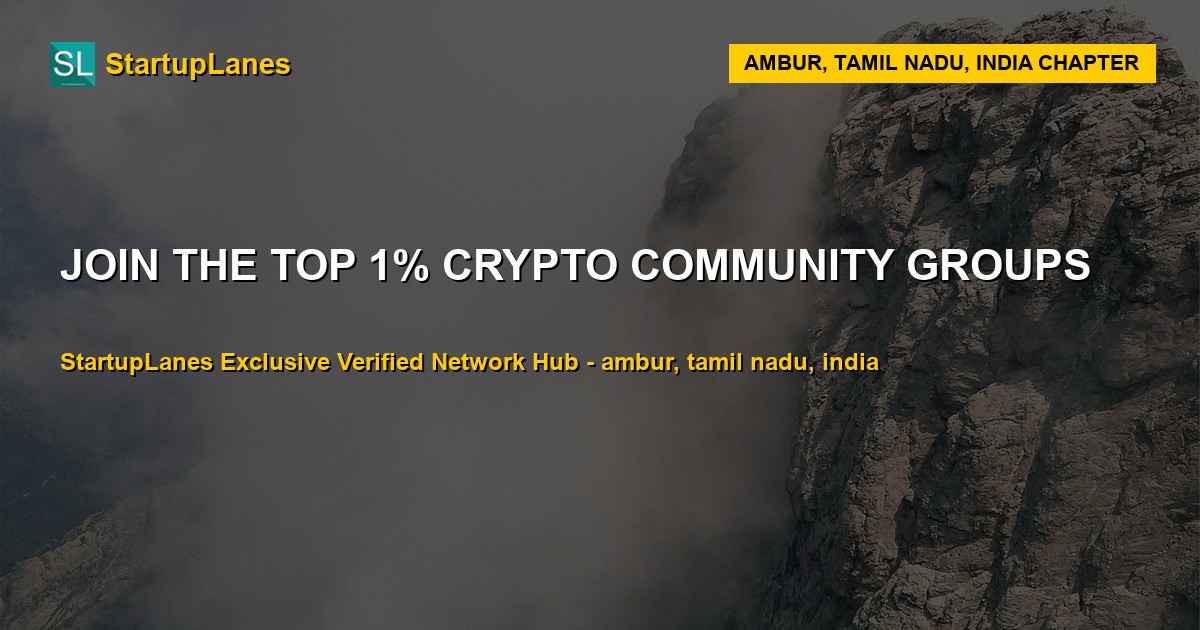 Crypto WhatsApp Groups in Ambur