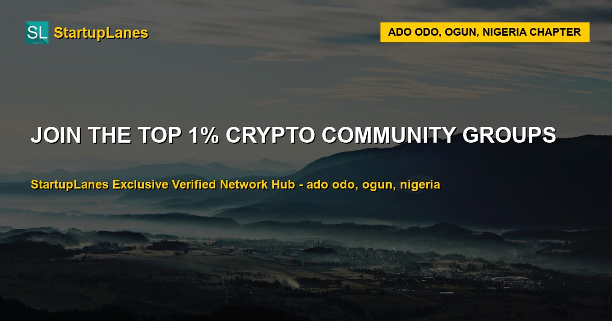 Crypto WhatsApp Groups in Ado Odo