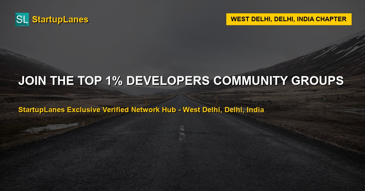 Developers WhatsApp Groups in West Delhi