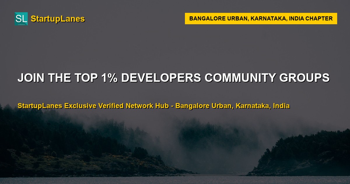 Developers WhatsApp Groups in Bangalore Urban