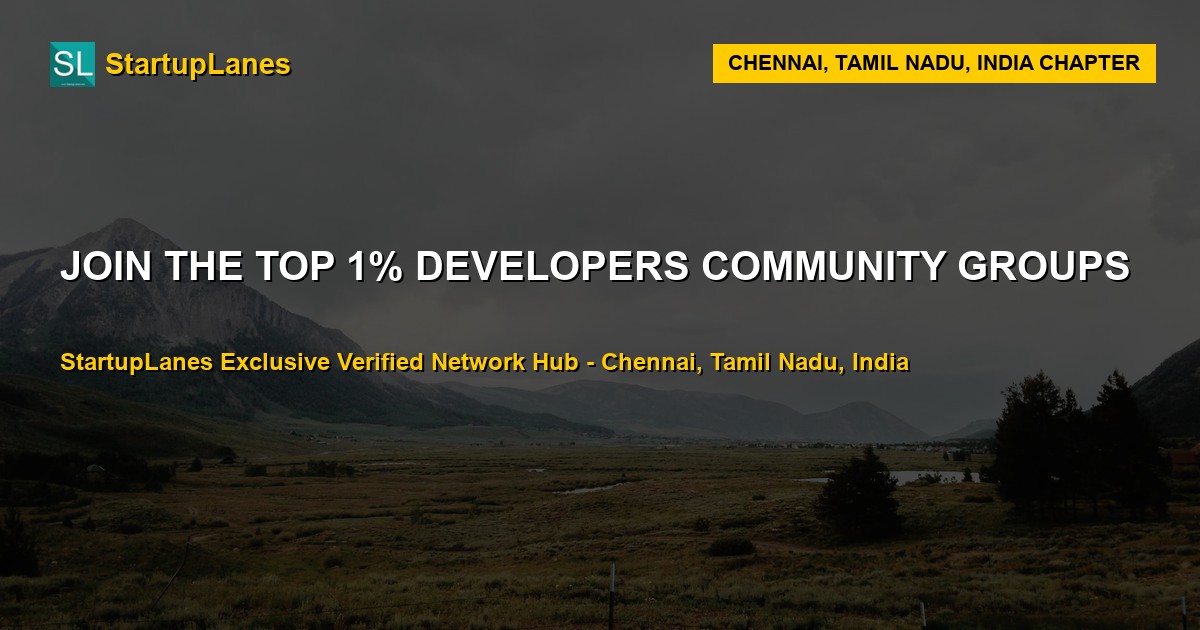 Developers WhatsApp Groups in Chennai