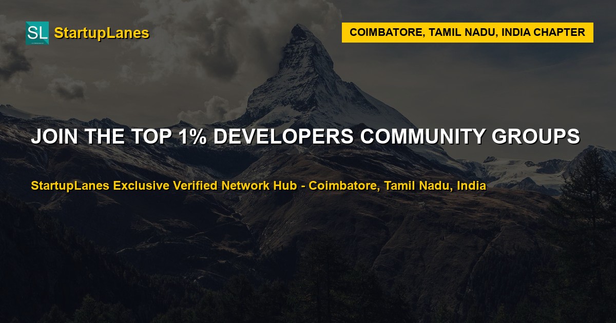 Developers WhatsApp Groups in Coimbatore