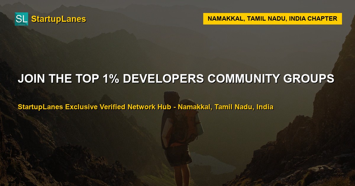 Developers WhatsApp Groups in Namakkal