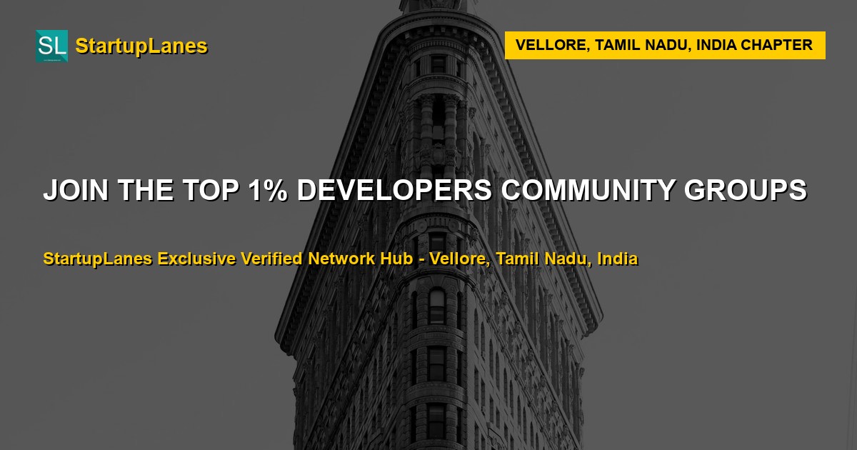 Developers WhatsApp Groups in Vellore