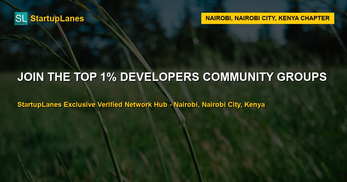 Developers WhatsApp Groups in Nairobi