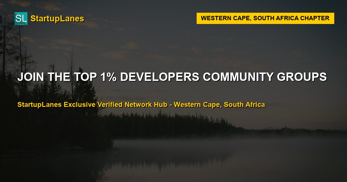 Developers WhatsApp Groups in Western Cape