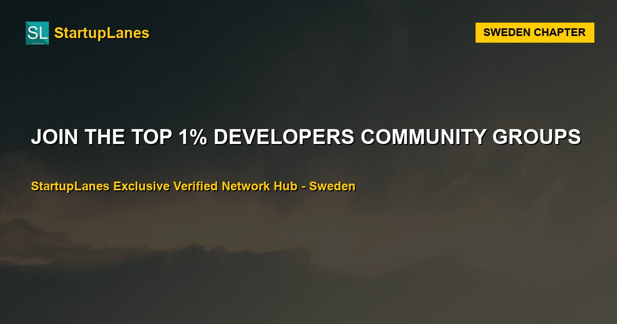 Developers WhatsApp Groups in Sweden