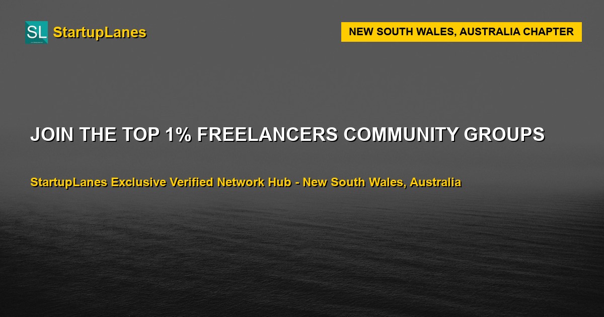 Freelancers WhatsApp Groups in New South Wales