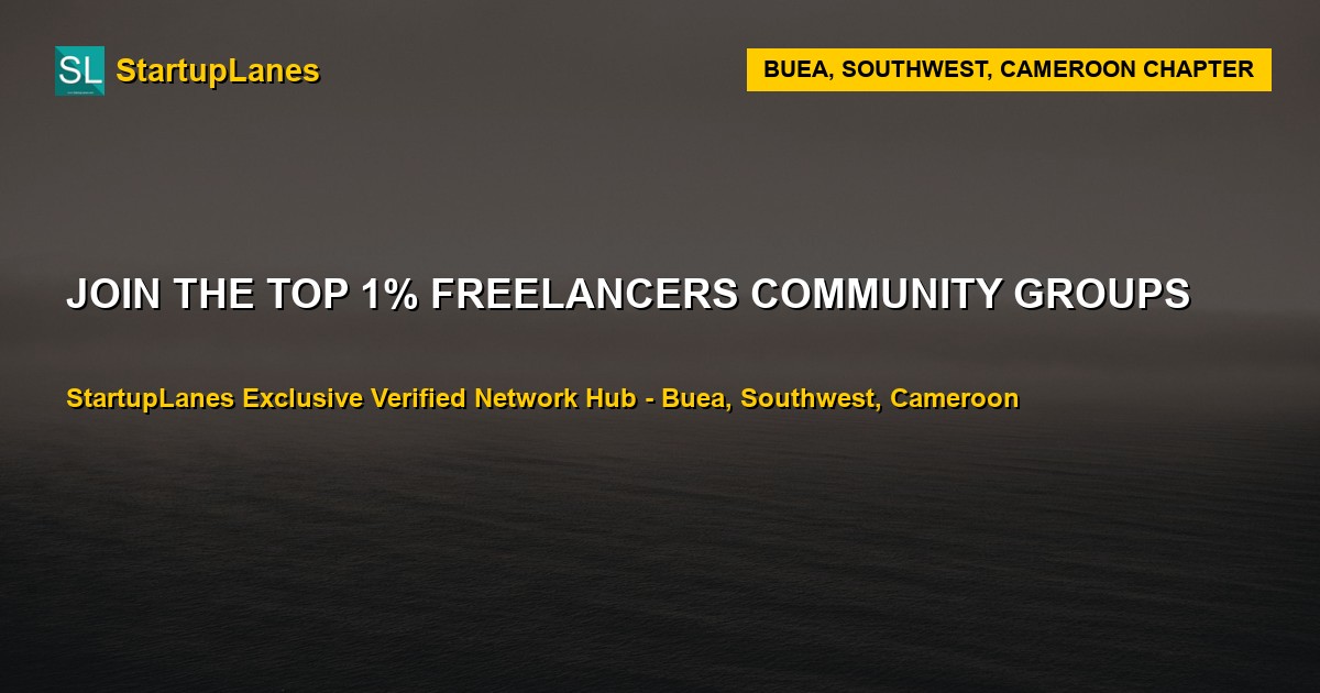 Freelancers WhatsApp Groups in Buea