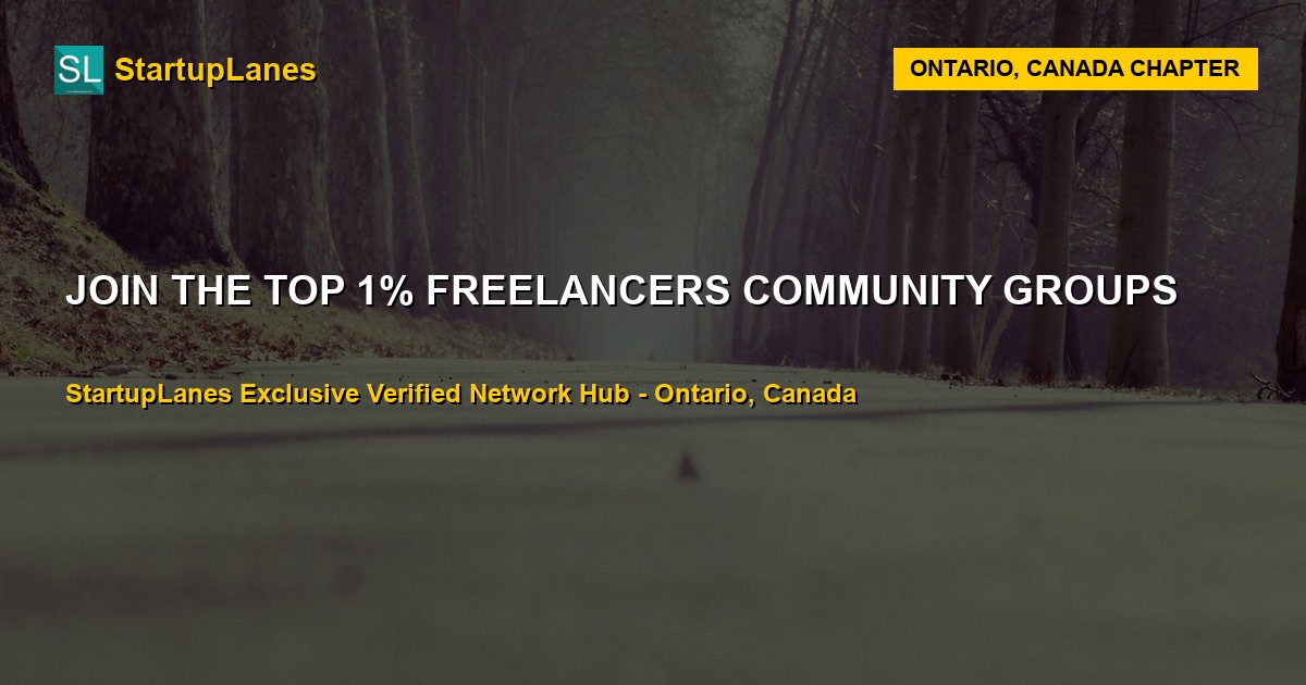 Freelancers WhatsApp Groups in Ontario