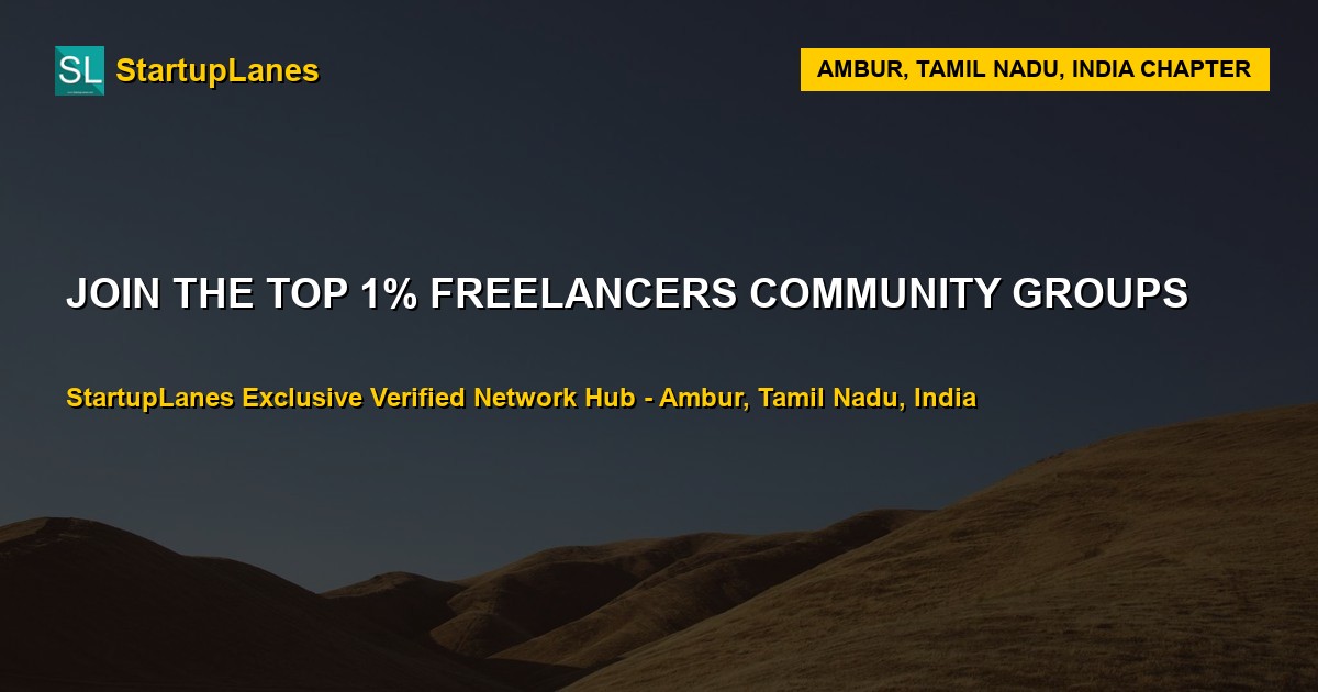 Freelancers WhatsApp Groups in Ambur
