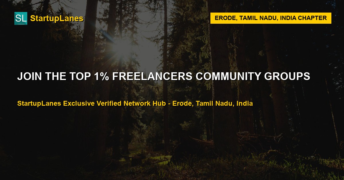 Freelancers WhatsApp Groups in Erode