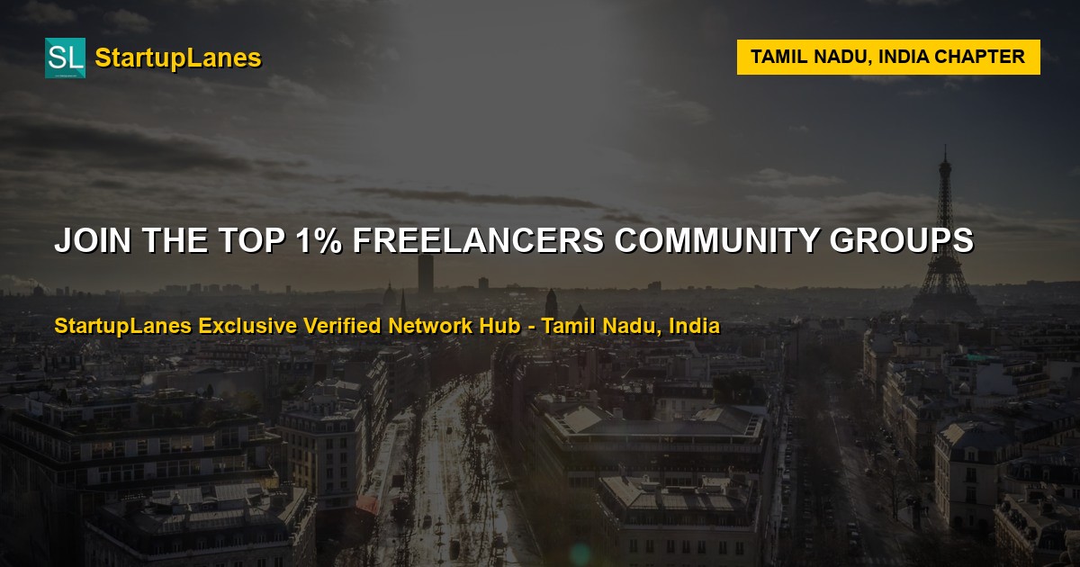 Freelancers WhatsApp Groups in Tamil Nadu