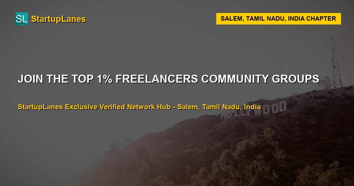 Freelancers WhatsApp Groups in Salem