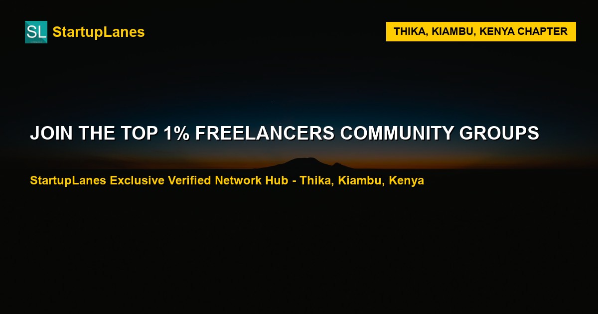 Freelancers WhatsApp Groups in Thika