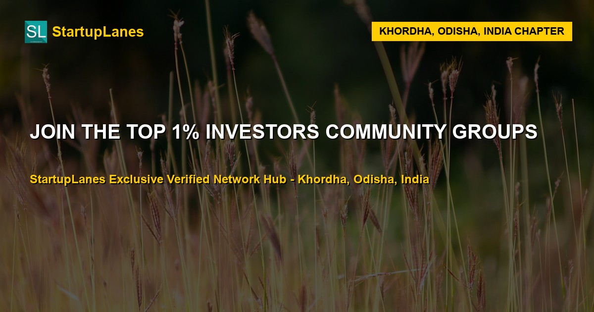 Investors WhatsApp Groups in Khordha
