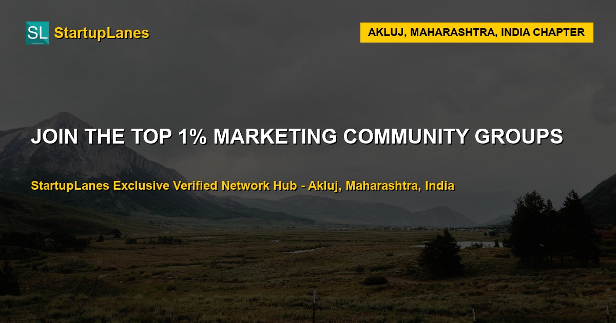 Marketing WhatsApp Groups in Akluj