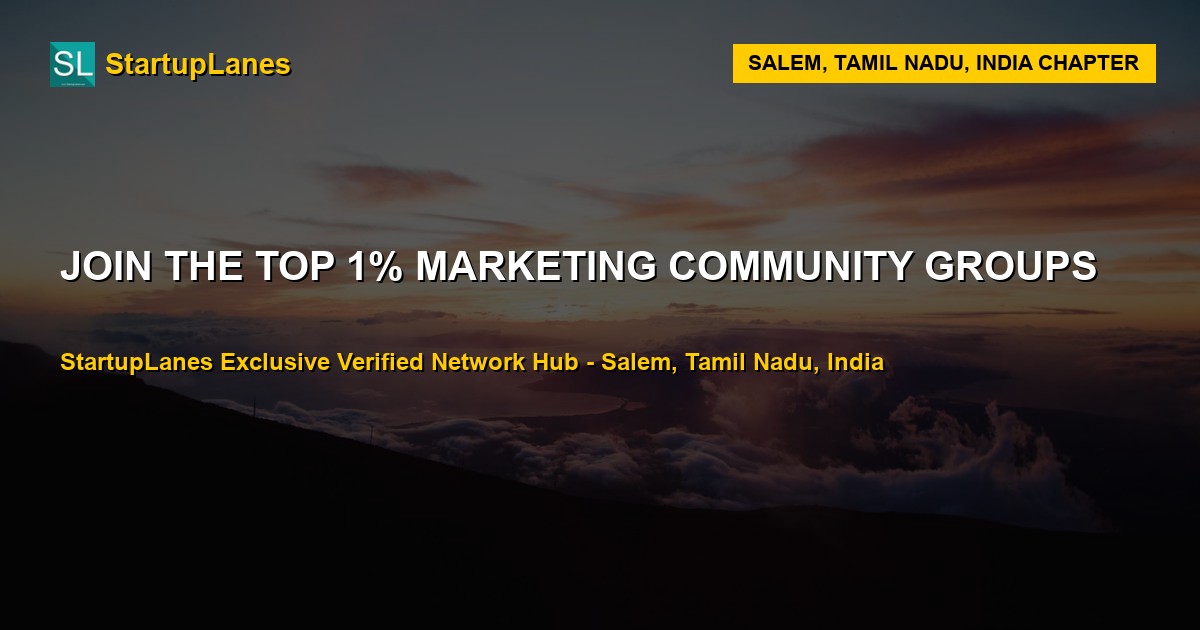 Marketing WhatsApp Groups in Salem