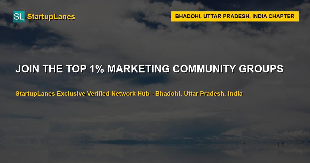 Marketing WhatsApp Groups in Bhadohi