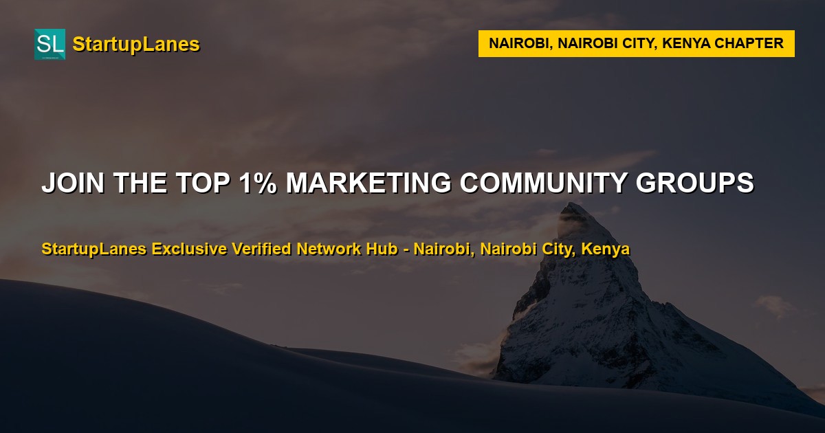 Marketing WhatsApp Groups in Nairobi